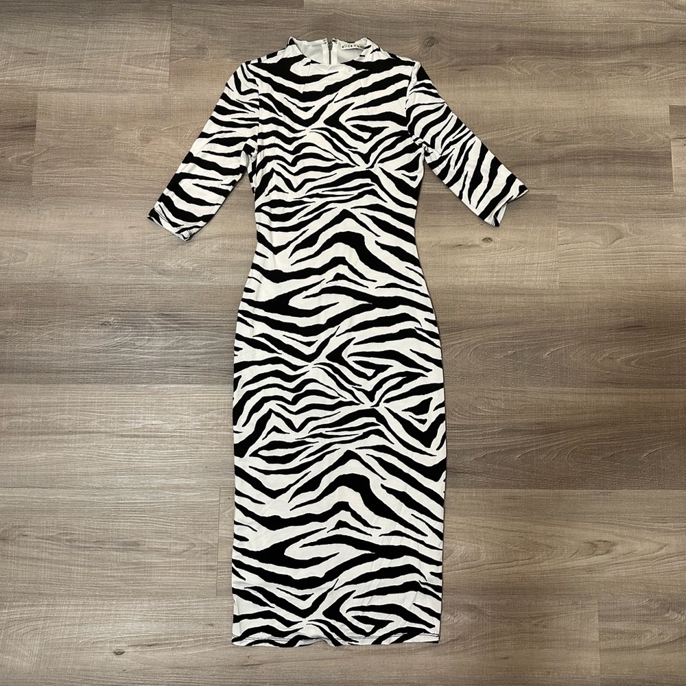 Alice + Olivia Zebra Print Dress